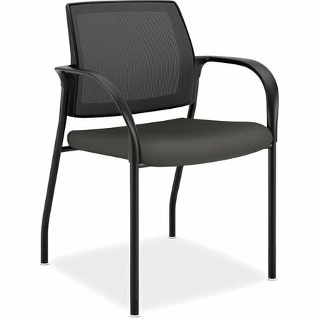 THE HON CO Stacking Chair, w/Glides, 25inx21-3/4inx33-1/2in, Iron Ore Seat HONIS108IMCU19